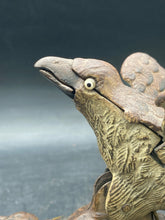 Antique 1883 J.E. Stevens Eagle & Eaglets Mechanical Coin Bank