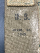Unmarked 1943 US SWI Machete w/ 1943 Meese Canvas Scabbard