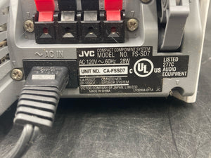 JVC FS-SD7 Compact Component System CD Receiver & Speaker Pair