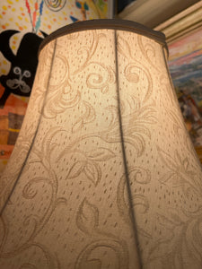Metal Lamp With Marble Accent