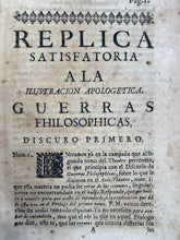 Replica Satisforia A La Ilustracion Del Padre Feyjoo 1731
