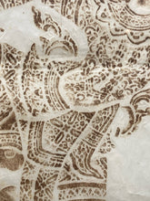 Vintage Thai Angkor-Wat Ramakien Rice Paper Charcoal Rubbing Artwork
