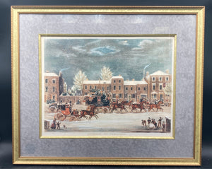 James Pollard "Approach To Christmas" Art Print, Framed