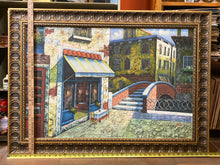 Original Artist Signed Venetian Cafe Oil Painting, Framed - view 8