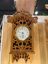 14" Hand Made Fretwork Wooden Wall Clock