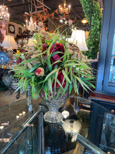 Floral Arrangement in Glass Dish