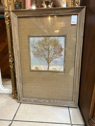 Tree Print in Oak Frame