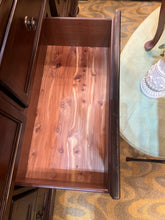 Dark Wood Dresser With Mirror