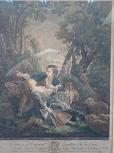 Antique "Le Couter De L'Automne" François Boucher Framed Print