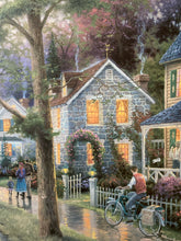 Thomas Kinkade 25.5x34" "Hometown Mornings" S/N Edition Framed Canvas