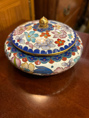 Cloisonne Dish With Lid