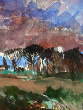 Original 11x11" Paul Zimmerman "Comes The Night" Painting - view 4