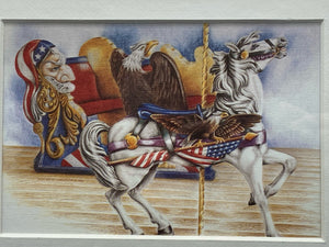 Suzy Leeja Carrington "Liberty's Magic Carousel" Lithograph W/ CoA