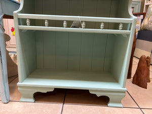 Green And Natural Wood Small Bookshelf