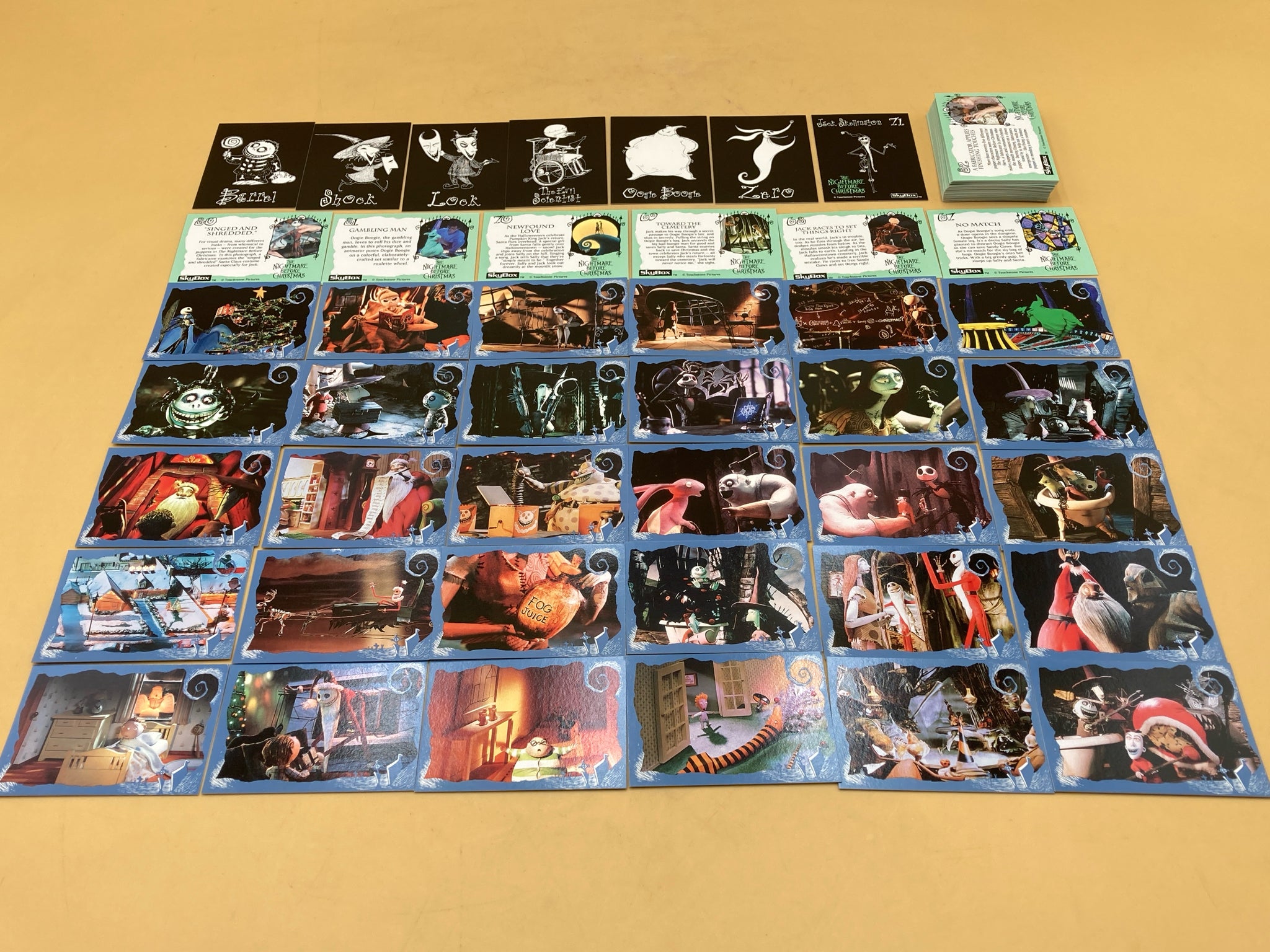 超希少　レア　1993年製　ディズニー　ナイトメア　コレクションカード　セット 1993 Skybox Nightmare Before Christmas Trading Card Set – Dunn's Attic