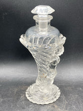 Antique EAPG Cherub & Cornucopia Glass Perfume Bottle