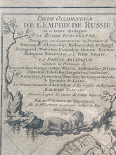 1750 Robert De Vaugondy Western Russia Map