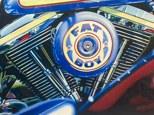 Signed Framed "Look But Don't Touch" Harley-Davidson Print By Scott Jacobs