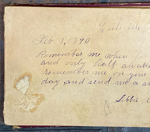 Antique child's hand written notebook