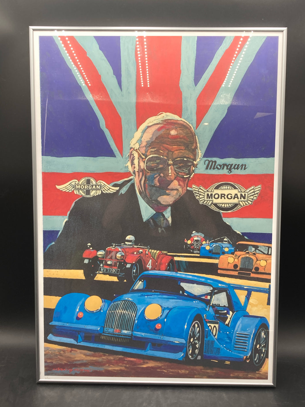 Framed Barry Rowe Memorial Elkhart Lake Race Poster