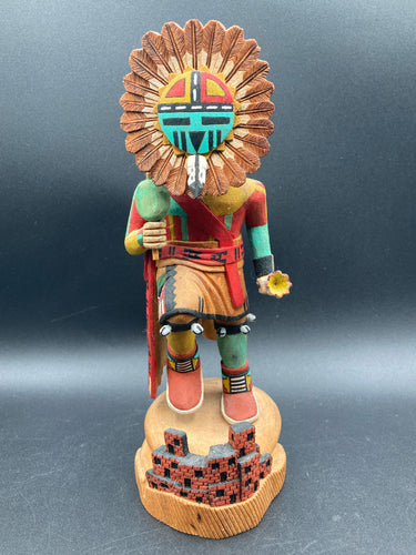 Arthur Oso Jr Hopi Fire Kachina Doll, Signed