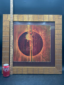 Karen Petty Signed "Pink Moons Inside Me IX" 16x16" Art Print, Framed
