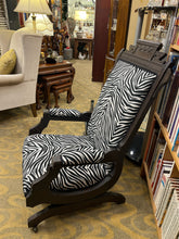 Antique Eastlake Rocker With Zebra Print