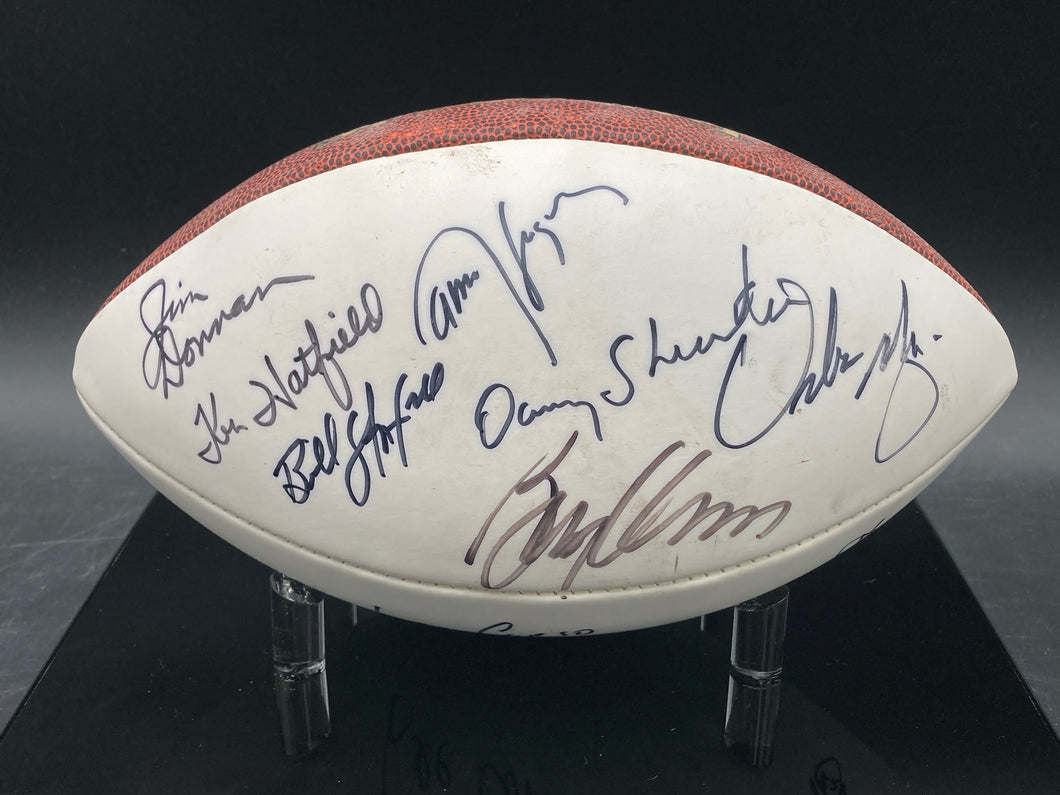 Daytona Beach Quarterback Club Multisigned Football W/ Danny Shelton