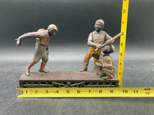 Antique Original J.E. Stevens Dark Town Battery Mechanical Baseball Coin Bank