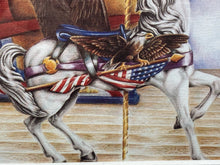 Suzy Leeja Carrington "Liberty's Magic Carousel" Lithograph W/ CoA