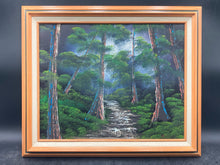 M.Bailey Signed Original Forest Landscape Oil Painting