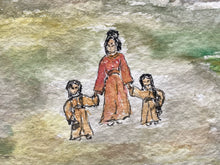 Original Mary Steen Signed Asian Scene Watercolor Painting