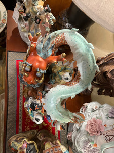 Chinese Porcelain Dragon Figurine