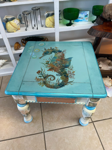 Hand Painted Sealife Table
