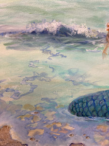 Original Mermaid Watercolor
