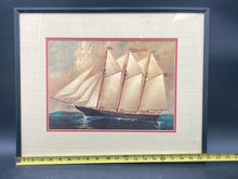 Framed & Matted 11x14" Thomas Harrison Schooner Print