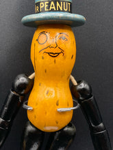 Antique 1930's Wooden Articulated Mr. Peanut Advertising Figure