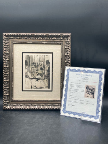 Original Edgar Degas Soft Ground Hand Etching W/ CoA