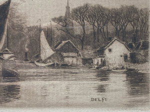 Wilfrid Ball (1853-1917) Netherlands Engravings, Framed