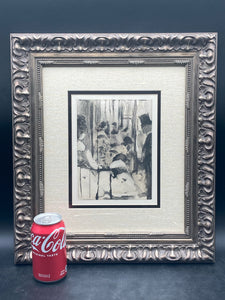 Original Edgar Degas Soft Ground Hand Etching W/ CoA