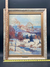 Original Ernest Fredericks Signed Catskill Mountains Winter Scene Oil Painting - view 9