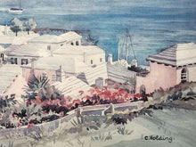 Carole Holding Signed "St. Georges Bermuda" Lithograph, Framed