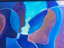 Artist Signed Contemporary Abstract Painting, Framed