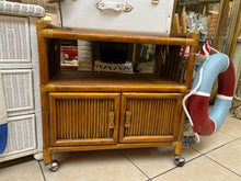 Vintage Bamboo Bar Cart
