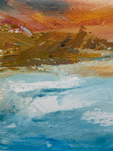 Original Angela Wakefield Impressionist Abstract River Scene Painting W/ CoA