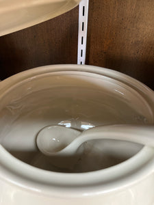 Longaberger Soup Tureen w/ Ladle & Plate