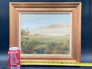 Original Signed Charles Hines Landscape Oil Painting, Framed