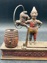 Antique 1888 Hubley Trick Dog Mechanical Cast Iron Coin Bank