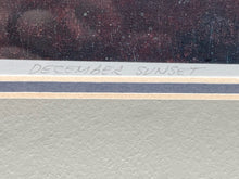 David Knowlton Signed Limited Edition "December Sunset" Print