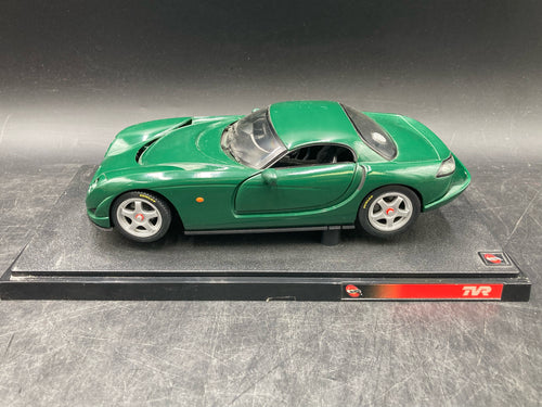 Hot Wheels 1/18 TVR 12 Speed Die Cast W/ Dislpay Stand